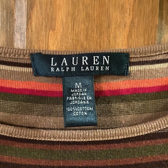 Ralph Lauren Women’s Medium Multicolor Striped Dress - Picture 2 of 3